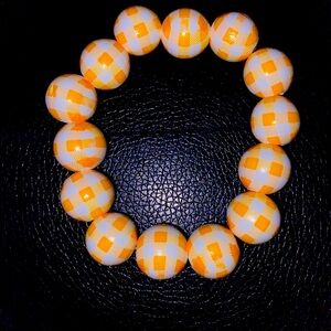 PLAID STYLE BEADED BRACELET